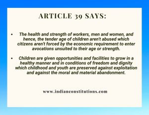 Article 39 OF Indian Constitution