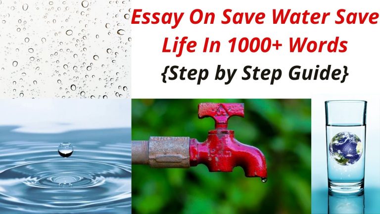 Essay On Save Water Save Life