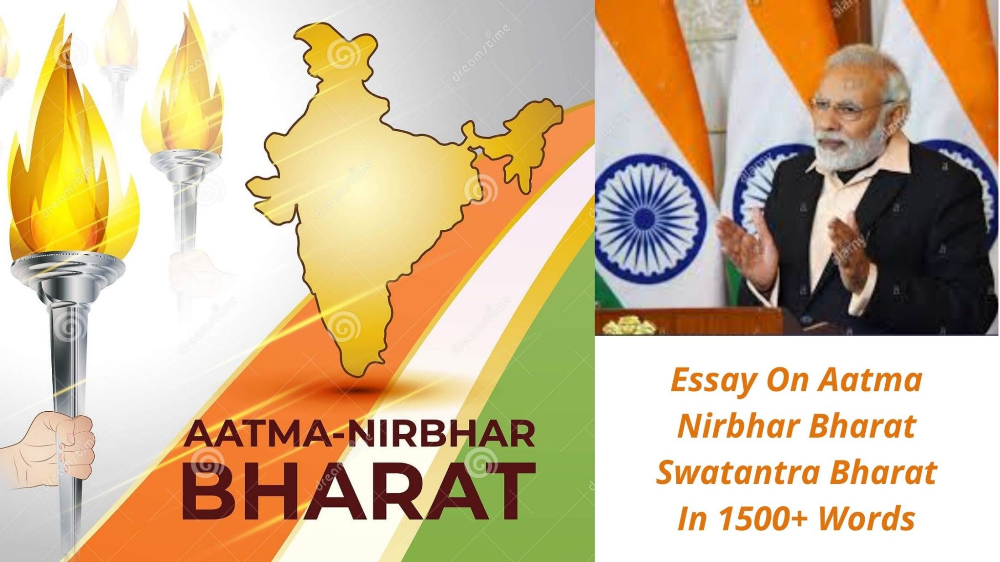 essay on bharat words