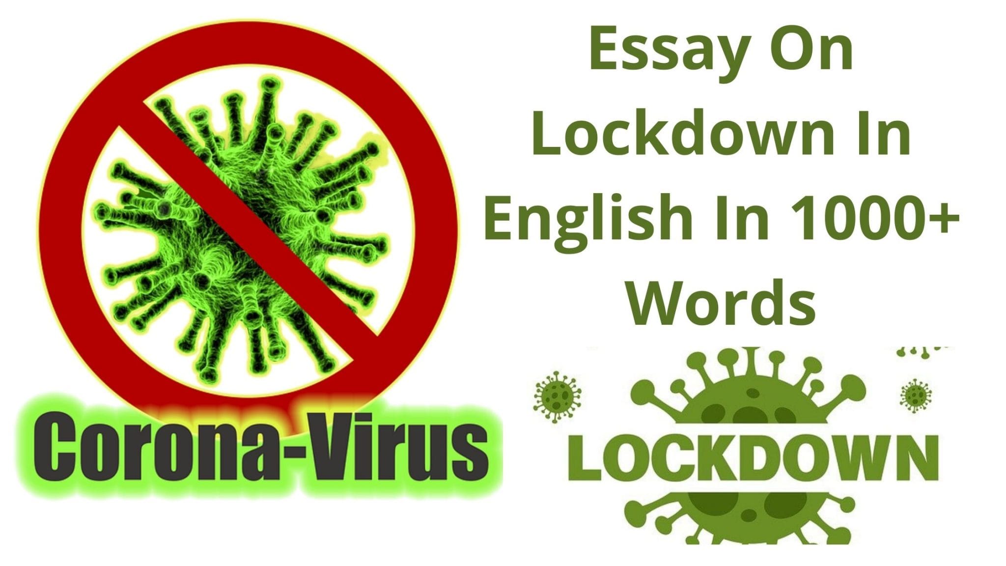 Essay On Lockdown In English In 1000+ Words