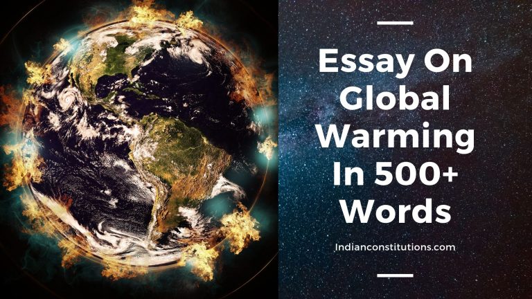 Essay on Global Warming In English
