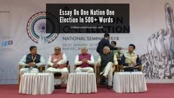 Essay On One Nation One Election