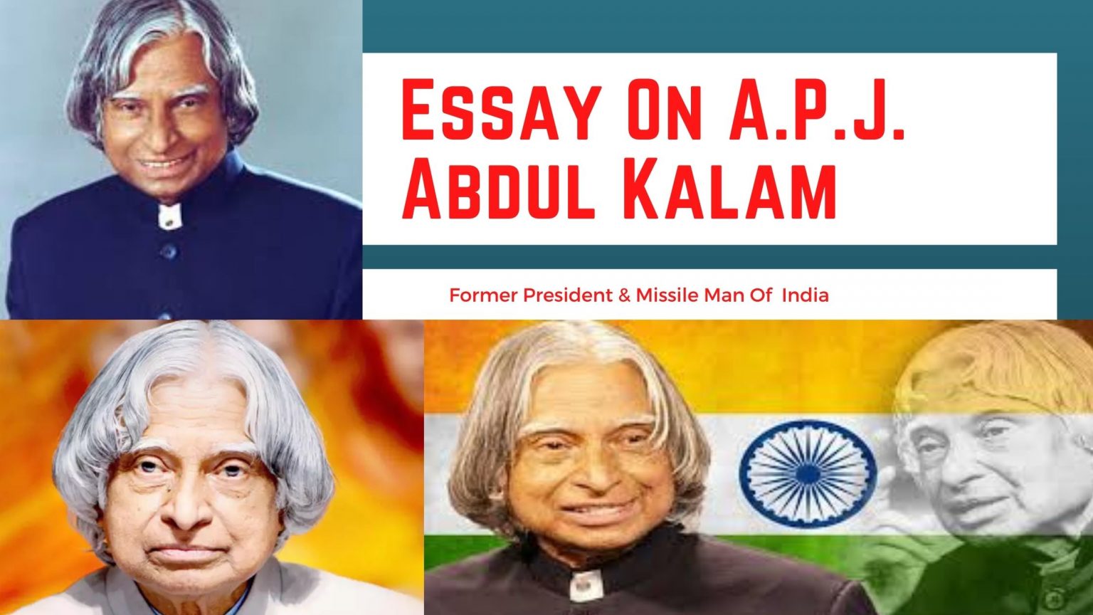 long essay on apj abdul kalam