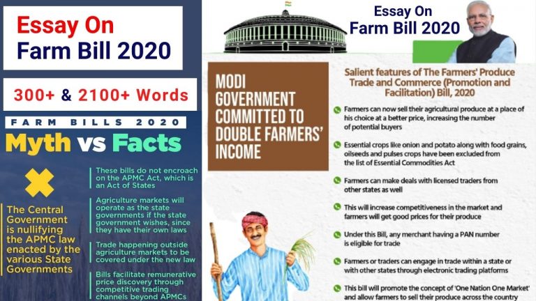 essay on agriculture bill 2020