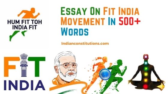 essay on fit india school