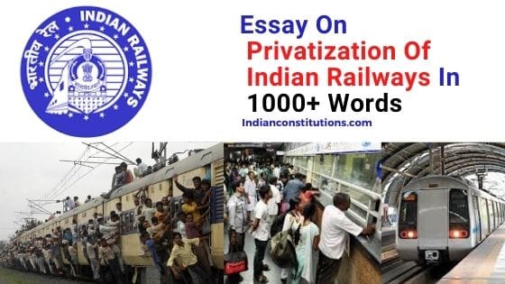Indian railways essay picture