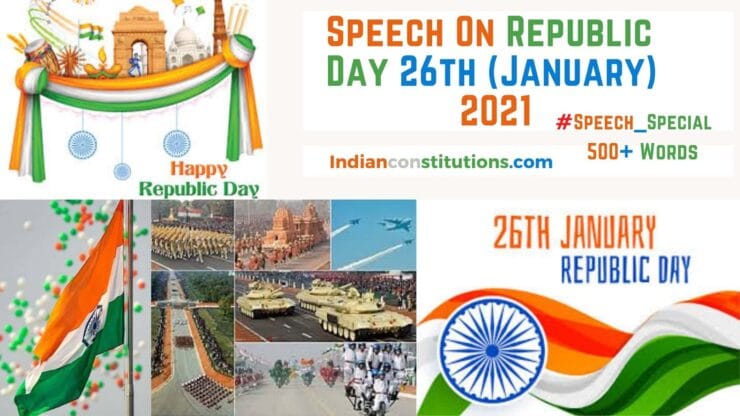 Speech On Republic Day In English 2021