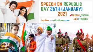 Speech On Republic Day In English 2021