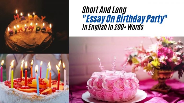 Essay On Birthday Party In English