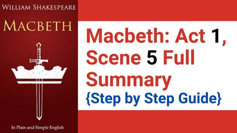 Macbeth Act 1 Scene 5 Full Summary