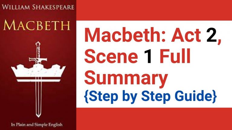 Macbeth Act 2 Scene 1 Full Summary