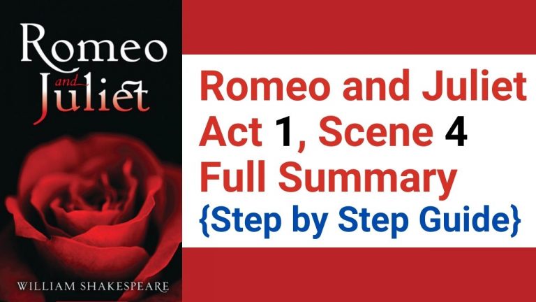 Romeo and Juliet Act 1, Scene 4 Full Summary