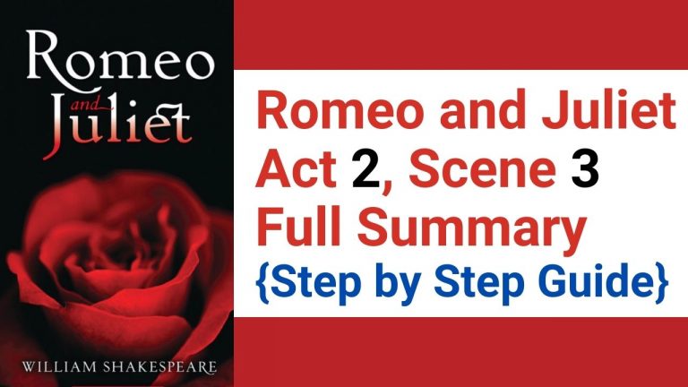 Romeo and Juliet Act 2, Scene 3 Full Summary