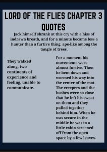 lord of the flies chapter 3 quotes