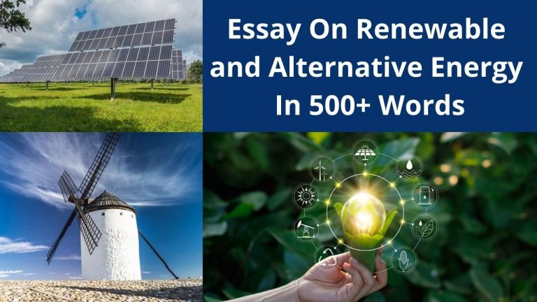 Essay On Renewable and Alternative Energy