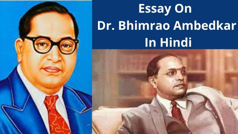 Essay On Dr Bhimrao Ambedkar in Hindi