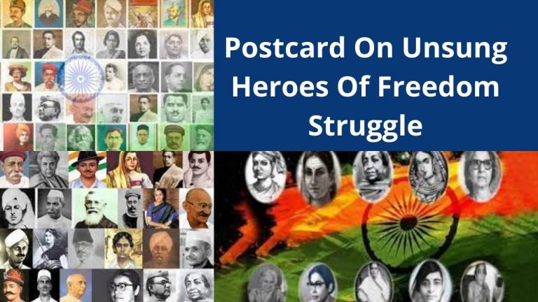 Postcard On Unsung Heroes Of Freedom Struggle
