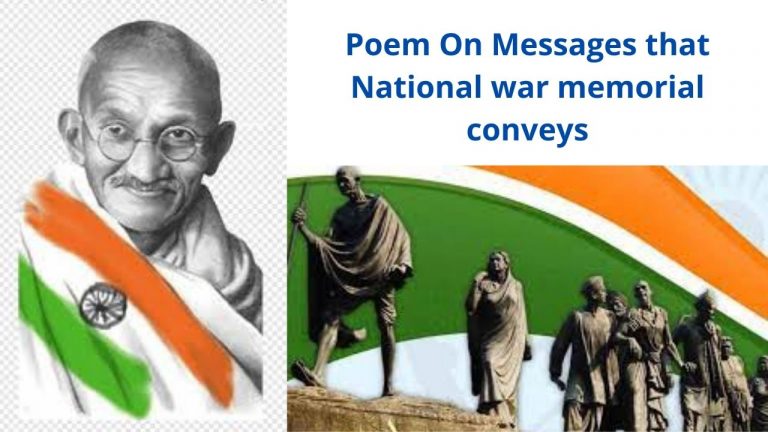 Poem On Messages that National war memorial conveys