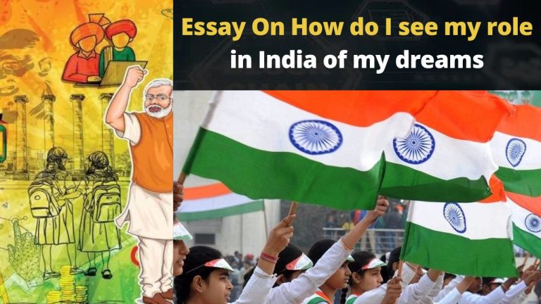 Essay On How do I see my role in India of my dreams?